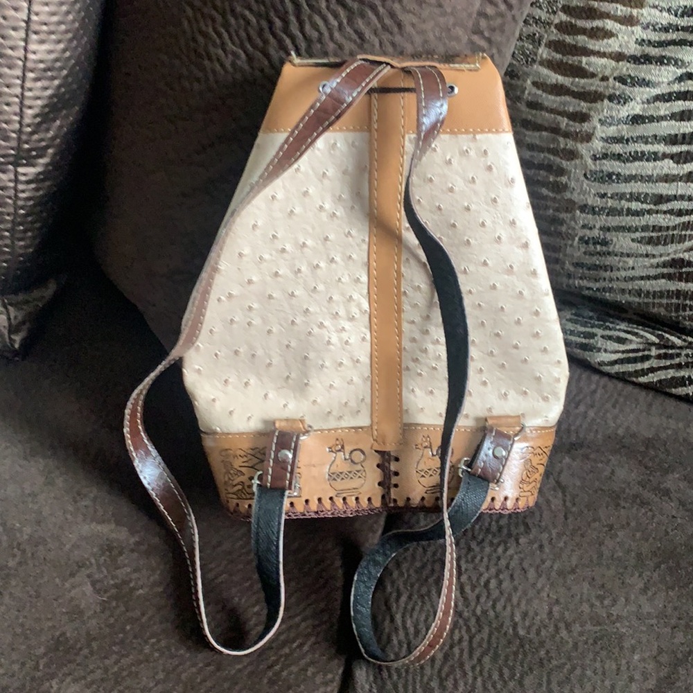 Peruvian Leather Backpack - image 4
